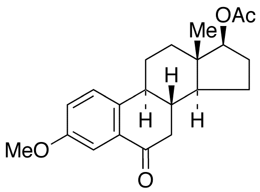 17-O-Acetyl-3-O-methyl-6-oxo 17 beta-Estradiol - Chemical structure and product image