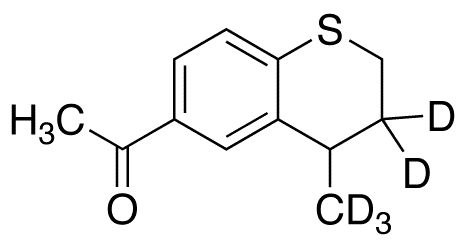 6-Acetyl-4-methylthiochroman-d5 - Chemical structure and product image
