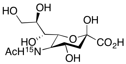 N-Acetylneuraminic Acid-15N1 - Chemical structure and product image