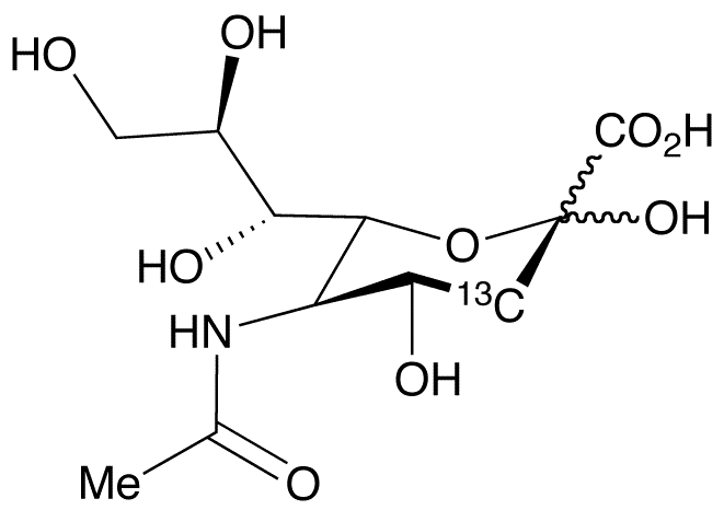 N-Acetyl-D-[3-13C]neuraminic Acid - Chemical structure and product image