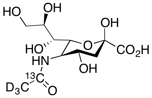 N-Acetylneuraminic Acid-13C,d3 - Chemical structure and product image