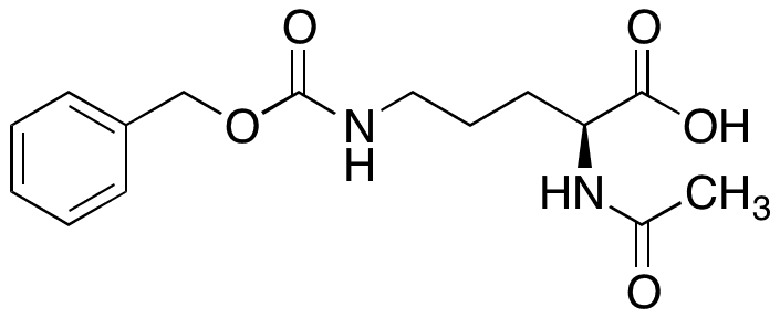N2-Acetyl-N5-[(phenylmethoxy)carbonyl]-L-ornithine - Chemical structure and product image