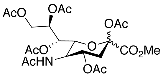 N-Acetylneuraminic Acid Methyl Ester 2,4,7,8,9-Pentaacetate - Chemical structure and product image