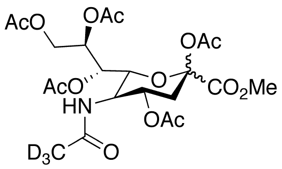 N-Acetylneuraminic Acid Methyl Ester 2,4,7,8,9-Pentaacetate-d3 - Chemical structure and product image