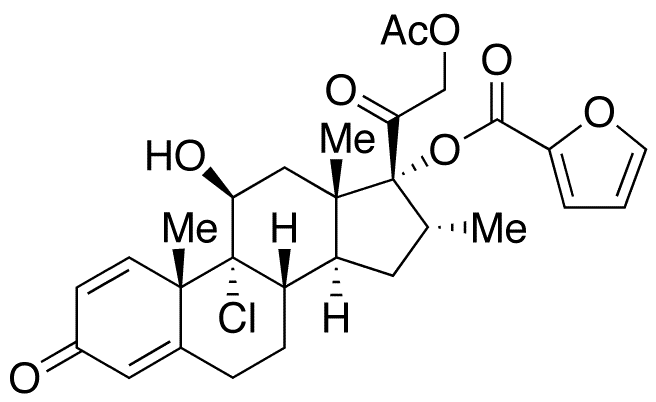 21-Acetyloxy Deschloromometasone Furoate - Chemical structure and product image
