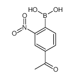 4-Acetyl-2-nitrophenylboronic Acid - Chemical structure and product image