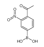 4-Acetyl-3-nitrophenylboronic acid - Chemical structure and product image