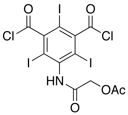 5-[[2-(Acetyloxy)acetyl]amino]-2,4,6-triiodo-1,3-benzenedicarbonyl Dichloride - Chemical structure and product image