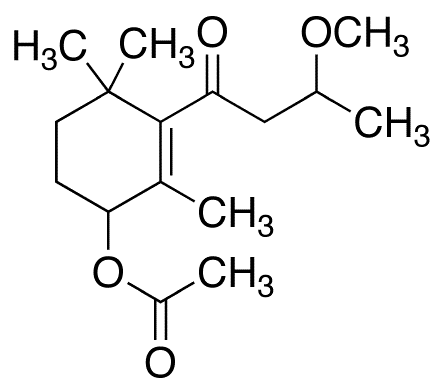 1-[3-(Acetyloxy)-2,6,6-trimethyl-1-cyclohexen-1-yl]-3-methoxy-1-butanone - Chemical structure and product image