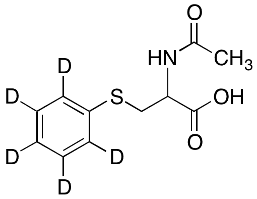 N-Acetyl-S-phenyl-d5-DL-cysteine - Chemical structure and product image