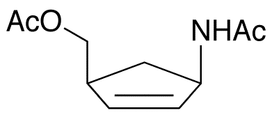 (1R,4S)-rel-N-[4-[(Acetyloxy)methyl]-2-cyclopenten-1-yl]acetamide - Chemical structure and product image