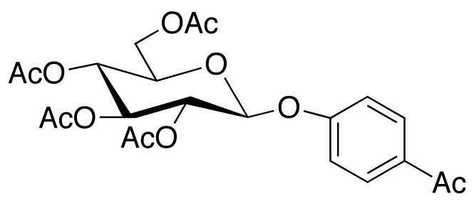 4-Acetylphenyl 2,3,4,6-Tetra-O-acetyl-beta-D-glucopyranoside - Chemical structure and product image
