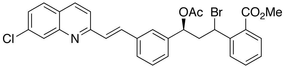 2-[(3S)-3-(Acetyloxy)-1-bromo-3-[3-[(1E)-2-(7-chloro-2-quinolinyl)ethenyl]phenyl]propyl]-benzoic Acid Methyl Ester - Chemical structure and product image