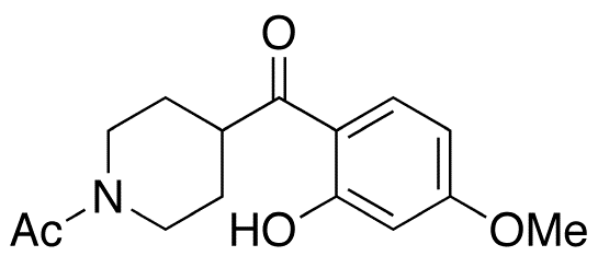 4-(N-Acetyl)piperidinyl 2-(5-Methoxy)phenol Ketone - Chemical structure and product image