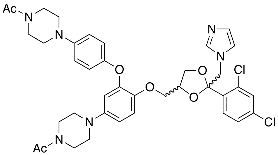 N-Acetylpiperazine-N-(4-phenol) Ketoconazole - Chemical structure and product image
