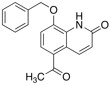 5-Acetyl-8-(phenylmethoxy)-2-quinolinone - Chemical structure and product image
