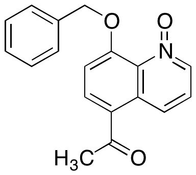 5-Acetyl-8-(phenylmethoxy)-2-quinoline N-Oxide - Chemical structure and product image