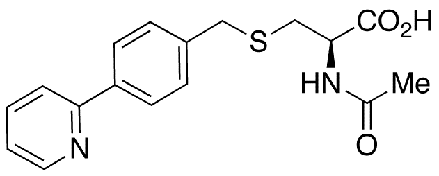 N-Acetyl-S-[4-(2-pyridinyl)benzyl]-L-cysteine - Chemical structure and product image