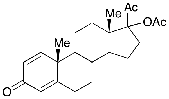 17-Acetyloxy-pregna-1,4-diene-3,20-dione - Chemical structure and product image