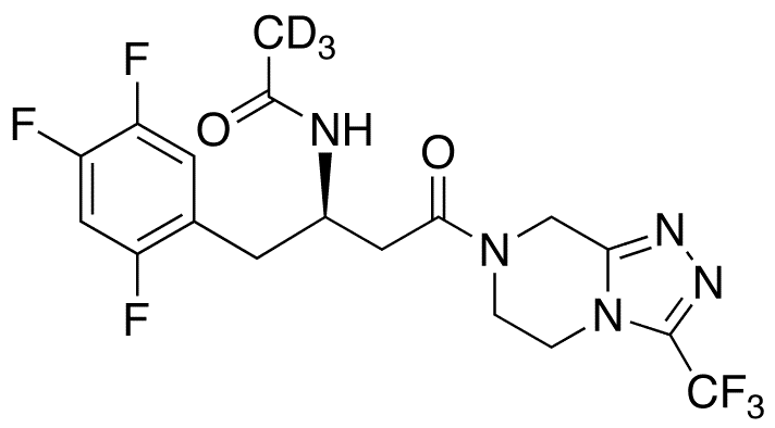 N-Acetyl Sitagliptin-d3 - Chemical structure and product image