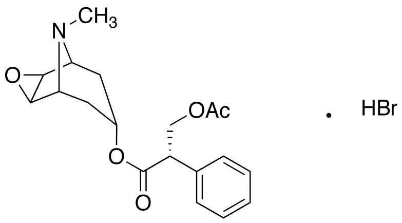 O-Acetyl Scopolamine Hydrobromide - Chemical structure and product image