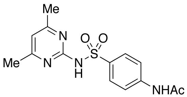 N-Acetyl Sulfamethazine - Chemical structure and product image