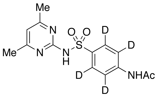 N-Acetyl Sulfamethazine-d4 - Chemical structure and product image