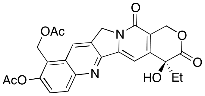 (4S)-9-(Acetyloxy)-10-[(acetyloxy)methyl]-4-ethyl-4-hydroxy-1H-pyrano[3,4:6,7]indolizino[1,2-b]quinoline-3,14(4H,12H)-dione - Chemical structure and product image