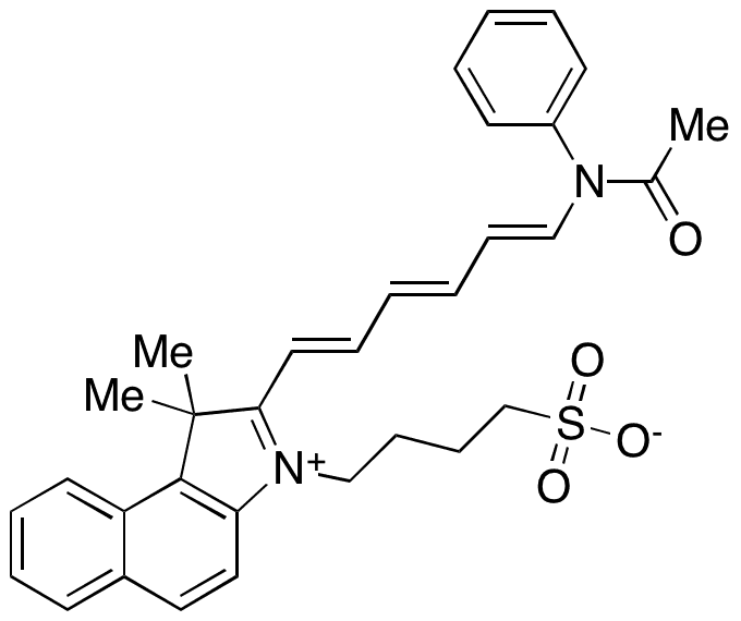 2-[6-(Acetylphenylamino)-1,3,5-hexatrienyl]-1,1-dimethyl-3-sulfobutyl-1H-benz[e]indolium Inner Salt - Chemical structure and product image