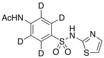 N-Acetylsulfathiazole-d4 (Major) - Chemical structure and product image