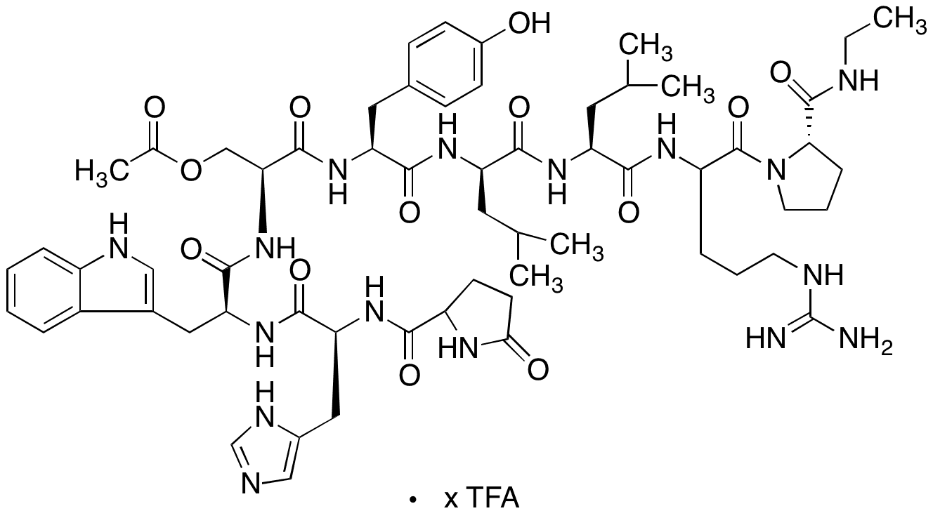 (4-Acetyl-L-Serine)Leuprorelin TFA Salt - Chemical structure and product image