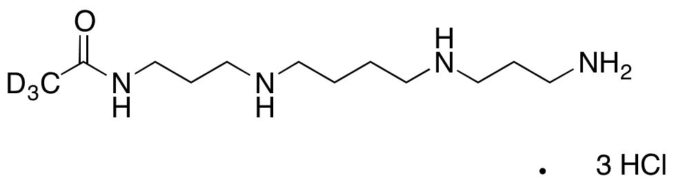 N1-Acetylspermine-d3 Trihydrochloride - Chemical structure and product image
