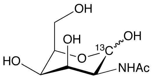 N-Acetyl-D-[1-13C]talosamine - Chemical structure and product image