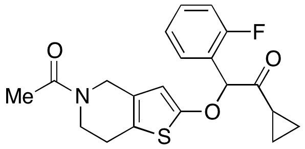 2-((5-Acetyl-4,5,6,7-tetrahydrothieno[3,2-c]pyridin-2-yl)oxy)-1-cyclopropyl-2-(2-fluorophenyl)ethanone - Chemical structure and product image
