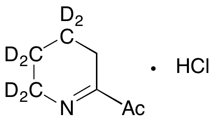 2-Acetyl-3,4,5,6-tetrahydropyridine-d4 Hydrochloride (Technical Grade) - Chemical structure and product image