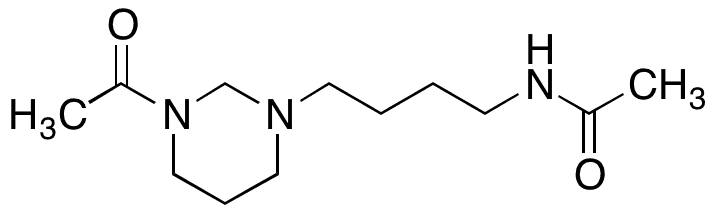 N-[4-(3-Acetyltetrahydro-1(2H)-pyrimidinyl)butyl]-acetamide - Chemical structure and product image