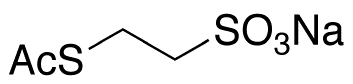 2-Acetylthioethanesulfonic Acid Sodium Salt - Chemical structure and product image