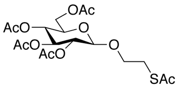 2-(Acetylthio)ethyl 2,3,4,6-Tetra-O-acetyl-beta-D-glucopyranoside - Chemical structure and product image