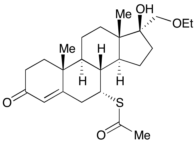 7 alpha-Acetylthio-17 alpha-ethoxymethyl Testosterone - Chemical structure and product image