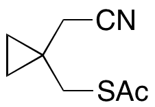 1-(Acetylthiomethyl)cyclopropaneacetonitrile - Chemical structure and product image