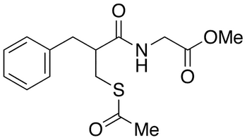 N-[2-[(Acetylthio)methyl]-1-oxo-3-phenylpropyl]glycine Methyl Ester - Chemical structure and product image