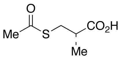 (S)-(-)-3-Acetylthio-2-methylpropionic Acid - Chemical structure and product image