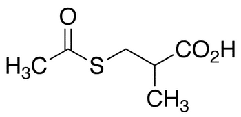 3-Acetylthio-2-methylpropionic Acid - Chemical structure and product image