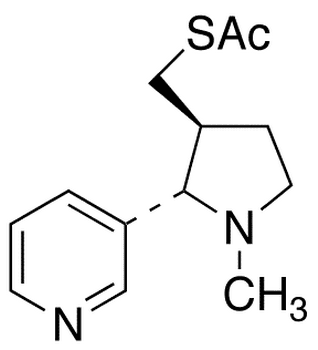 rac-trans 3-Acetylthiomethyl Nicotine - Chemical structure and product image
