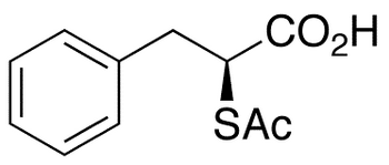 (S)-2-Acetylthio-3-phenylpropionic Acid - Chemical structure and product image