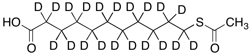 11-(Acetylthio)undecanoic Acid-d20 - Chemical structure and product image