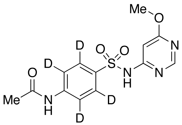 Acetylsulfamonomethoxine-d4 - Chemical structure and product image