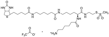 2-[N2-(6-Aminocaproyl)-N6-(6-biotinamidocaproyl)-L -lysinylamido] Ethyl Methanethiosulfonate Trifluoroacetic Acid Salt - Chemical structure and product image