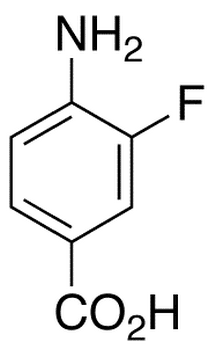 4-Amino-3-fluorobenzoic Acid - Chemical structure and product image
