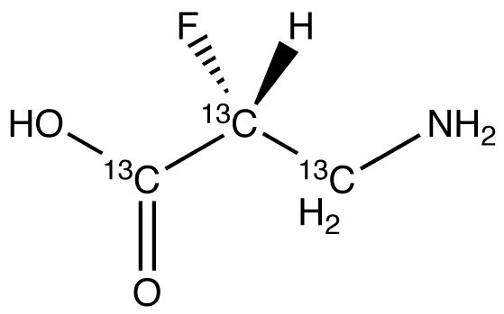 (2R)-3-Amino-2-fluoropropanoic Acid-13C3 - Chemical structure and product image